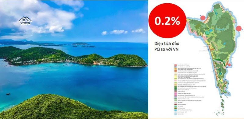 Đất biển đảo Phú Quốc vô cùng quý giá khi chỉ chiếm diện tích nhỏ 0,2% trong tổng diện tích Việt Nam