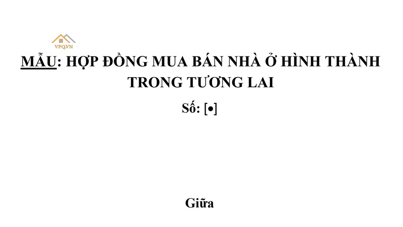 Hợp đồng mua bán Shophouse The Center Phú Quốc