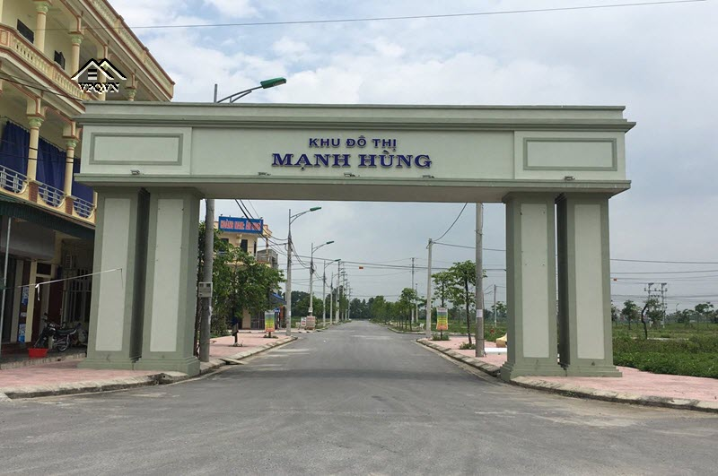 Cổng khu đô thị Mạnh Hùng Hà Nam