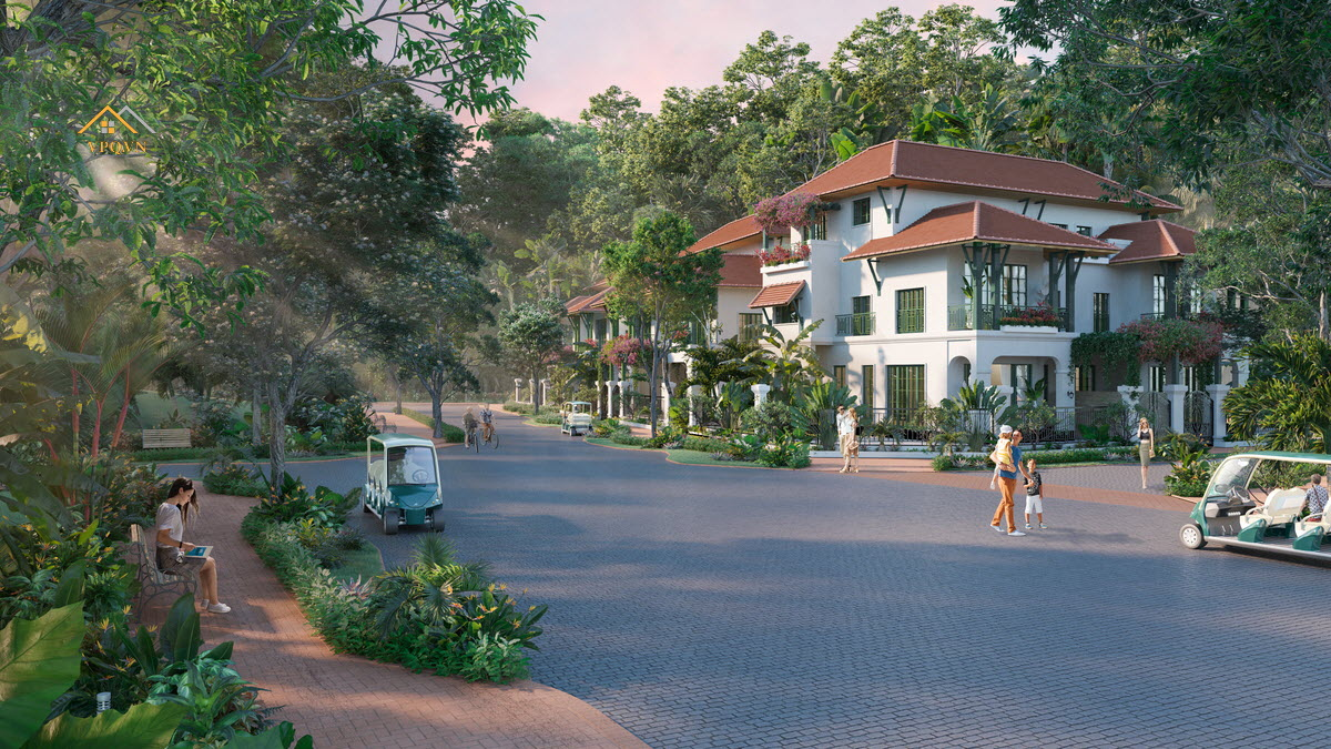 Sun Tropical Village - Phong cách nhiệt đới kiến trúc Tropical-Indochine