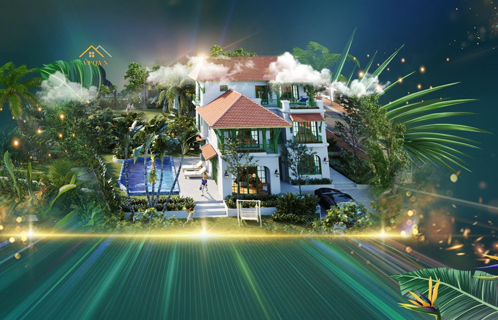 Phong cách kiến trúc Tropical Indochine lan tỏa trong dự án Sun Tropical Village