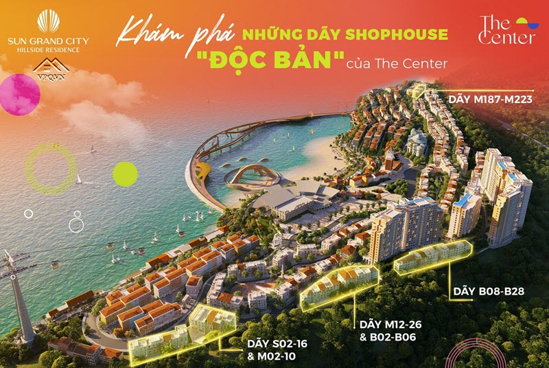 Khám phá các dãy shophouse độc bản của The Center Phú Quốc