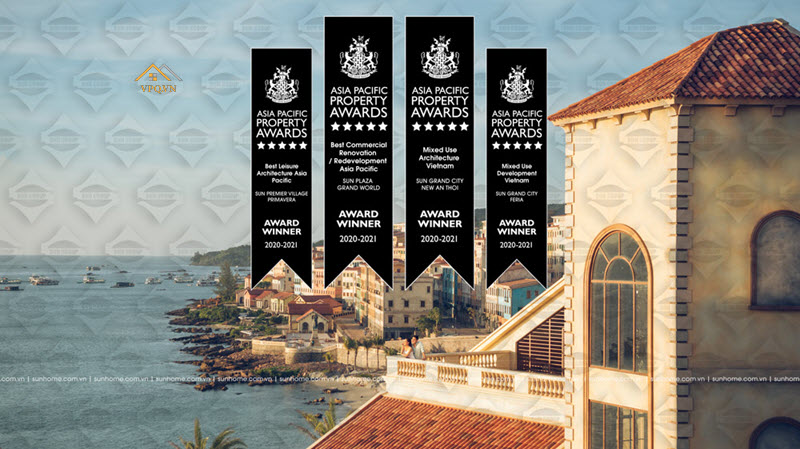 Sun Property liên tiếp nhận 04 giải thương danh giá tại Asia Pacific Property Awards - APPA