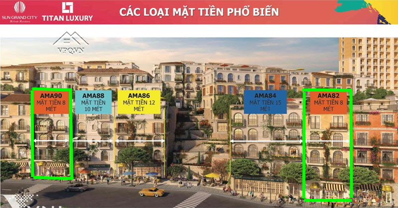 Thiết kế Shophouse The Center Phú Quốc mặt tiền 8m