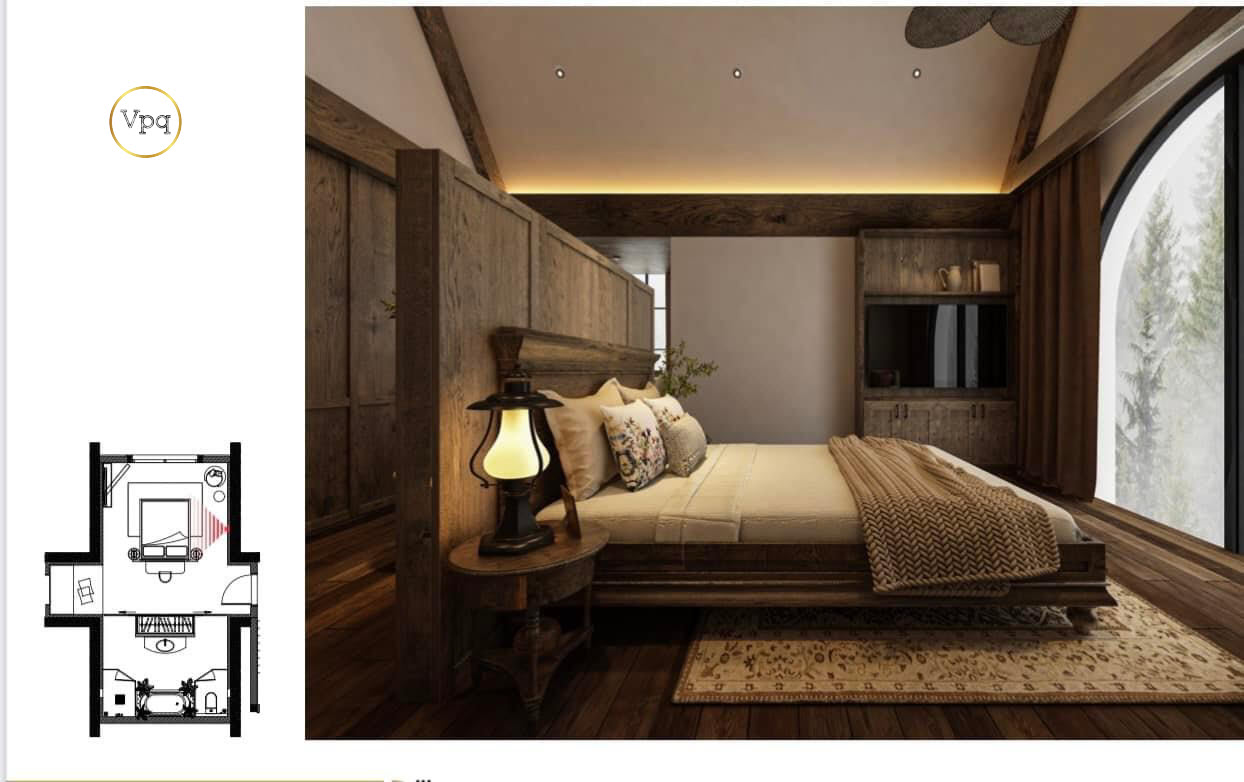 Thiết kế phòng ngủ biệt thự Serena Valley Thanh Lanh