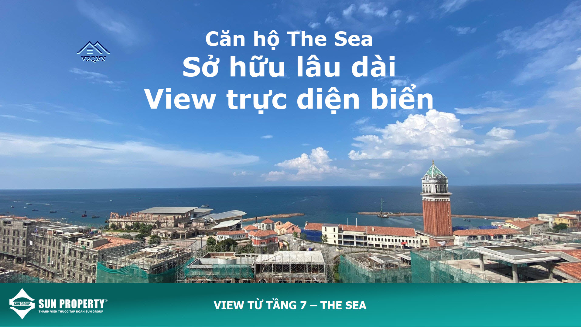 View thực tế từ căn hộ The Sea - Sun Grand City Hillside Residence
