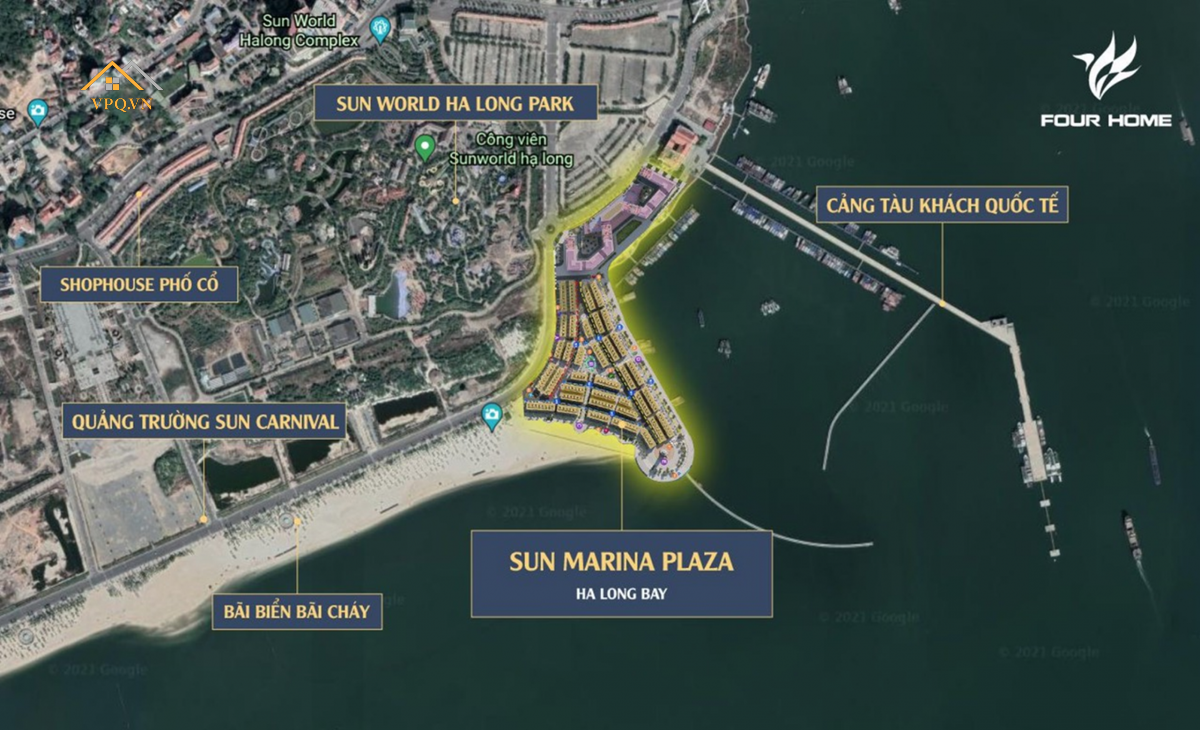 Vị trí dự án Shophouse Sun Marina Plaza Hạ Long