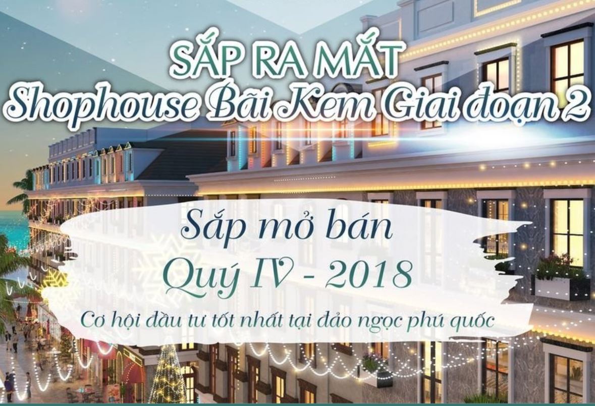 Shophouse Bãi Kem - Thông Tin Chính Thức Giai đoạn 2 Mở Bán