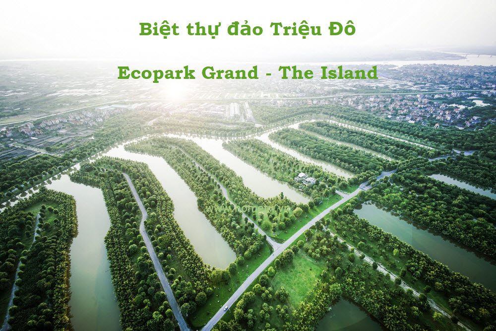 Cận Cảnh Không Gian Biệt Thự đảo Triệu đô Bên Mặt Nước Tại Ecopark