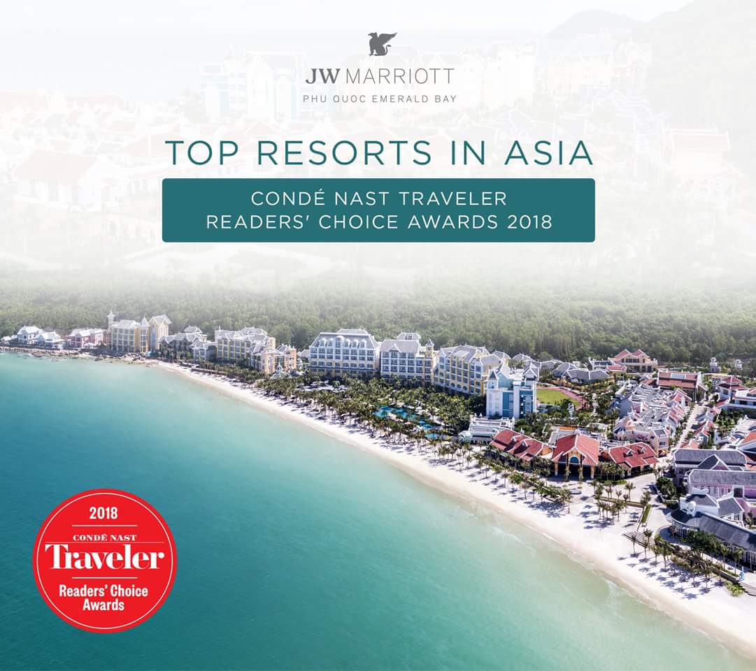 JW Marriot Phú Quốc Lọt Top 4 Châu Á Và Top 50 Thế Giới